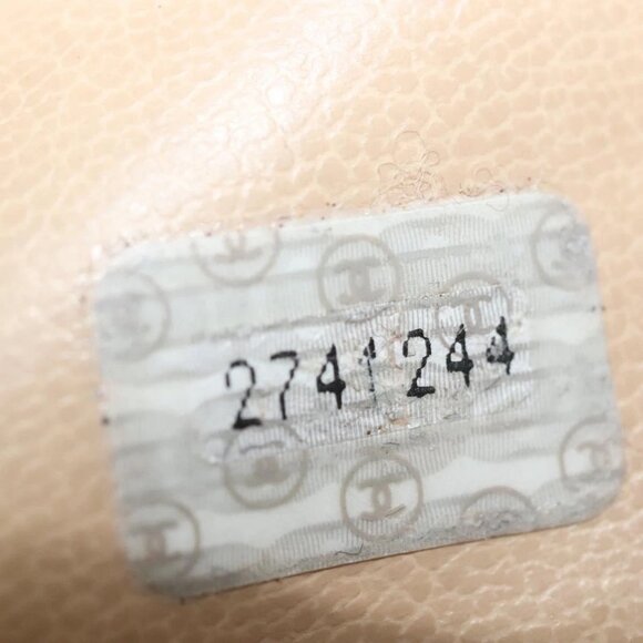 CHANEL Matelasse Chain Shoulder Bag Lamb Skin Beige Gold CC Auth - Picture 14 of 16